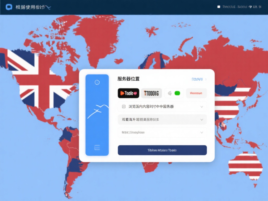 如何轻松完成VPN下载与设置连接操作? 选择服务器位置
根据使用目的选择合适的服务器。例