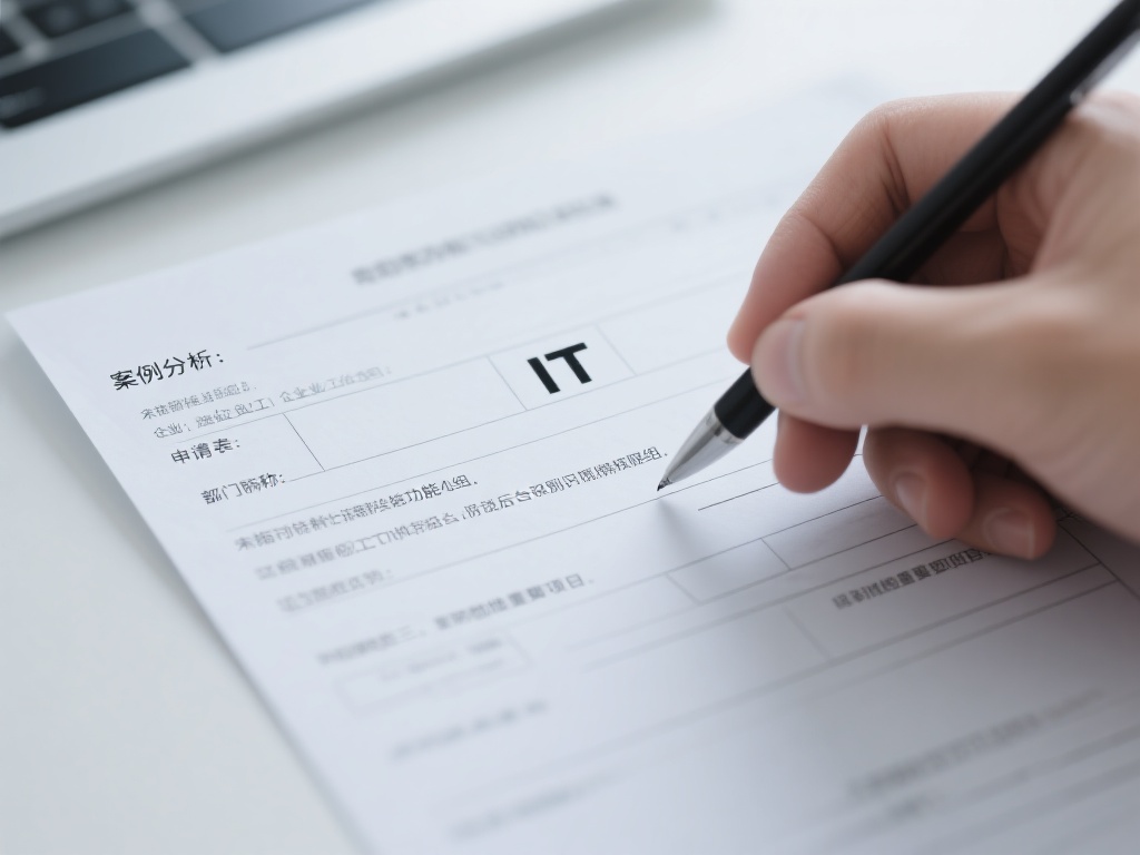 案例分析：例如，某企业员工在填写申请表时，将部门名